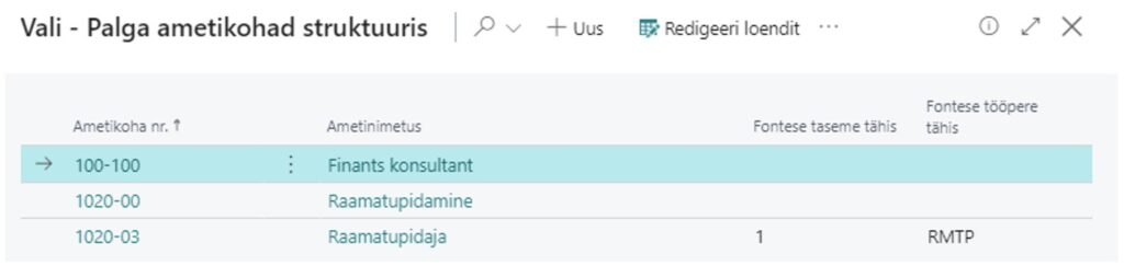 Lepingu reale ametikoha valimise täiendused
