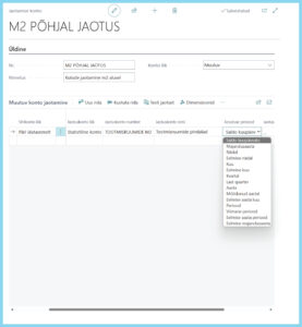 Statistilised ning jaotamise kontod