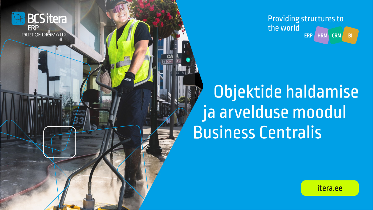 Objektide haldamise ja arvelduse moodul Business Centralis